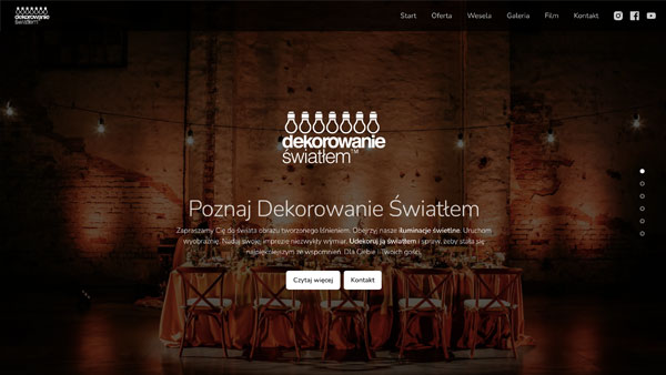 Strona Dekorowanie Światłem